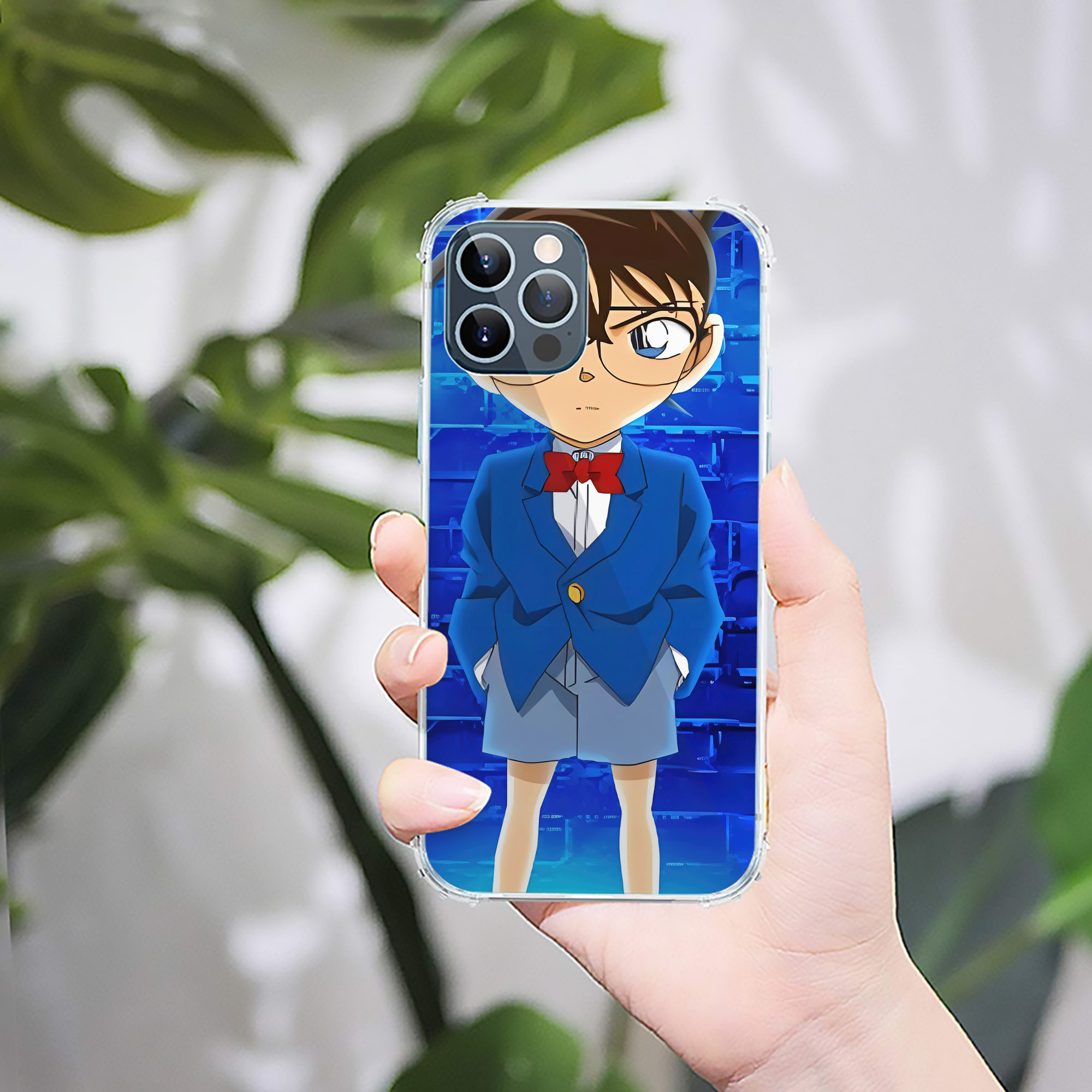 （画像用） 名探偵コナン Detective Conan 【iPhone 12シリーズ対応】透明スマホケース（クリアソフトケース）